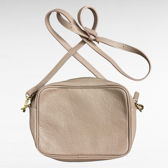 Quince | Dusty Pink Genuine Leather Minimalist Crossbody Bag | Made In Italy - Picture 4 of 4